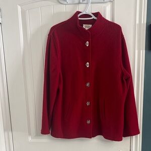 TALBOTS Dark Red Wool Jacket